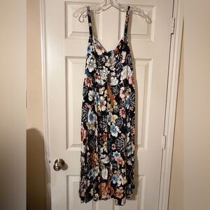 Torrid Floral Dress - Black, Blue, Pink, White Size 0